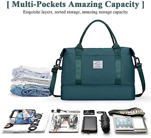 51zqe6bezkl. ac .jpg SEAFEEWasserdatenschützende Reisetasche Damen Fitnesstasche A11-Beige Braun