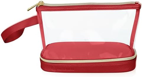 310pd8ow0el. ac .jpg BUTLERBELL Transparenter Kulturbeutel | Bliktdicht | Reisegepäck-Damen & Herren (Schwarz) | Flüssigkeiten transportieren