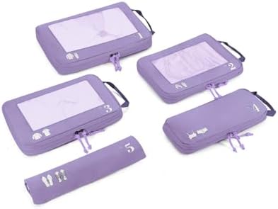 31821bh967l. ac .jpg ECOHUB 5 Teilige Kompression Koffer Organizer Set für Reiseglobalrecyclemax