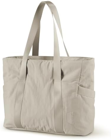 31acsyrvqil. ac .jpg Bagsmart Damen Wasserdichte Einkaufstasche für Arbeit und Reisen mit vielen Taschen