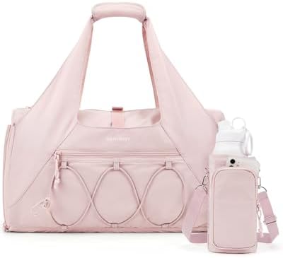 31asuwkcwel. ac .jpg Bagsmart Sporttasche für Damenaktiv mit Schuhfach, Weekender und Wasserschutz für Workoutraum Yogatrainings, Kamel