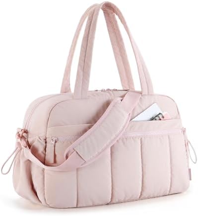 31c6ouez6rl. ac 2.jpg Bagsmart Puffer Reisetasche Damen 24L Wasserabweisend Travel Bag Fitness Kamel
