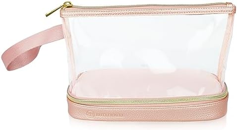 31dsiv3qj1l. ac .jpg BUTLERBELL Transparenter Kulturbeutel | Bliktdicht | Reisegepäck-Damen & Herren (Schwarz) | Flüssigkeiten transportieren