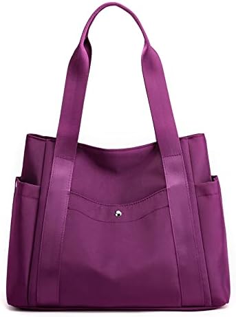 31fvphjpiil. ac .jpg JIANLINST Schwarz Lässige Schultertasche Damen Handtasche Multi-Pocket Tote Henkeltasche Shopper
