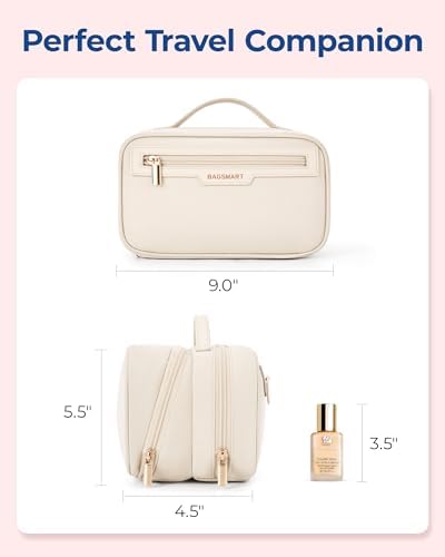 31h5ai9wdhl. ac .jpg BagSmart Kosmetiktasche Make-up Organizer Große Kulturbeutel Weit zu öffnende, für Toilettenartikel in Reisegröße, Zubeh