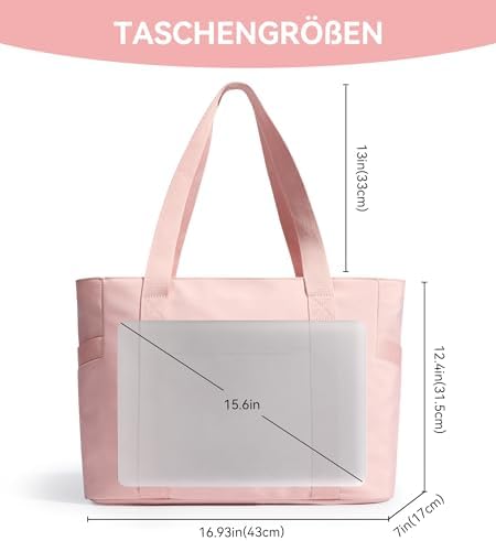 31krmr7 5ql. ac .jpg KALIDI FANCY FOREST Groß Mit 15,6 Zoll Laptopfach Handtasche FüR Arbeit Uni Reisen