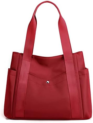 31la1bibuil. ac .jpg JIANLINST Schwarz Lässige Schultertasche Damen Handtasche Multi-Pocket Tote Henkeltasche Shopper