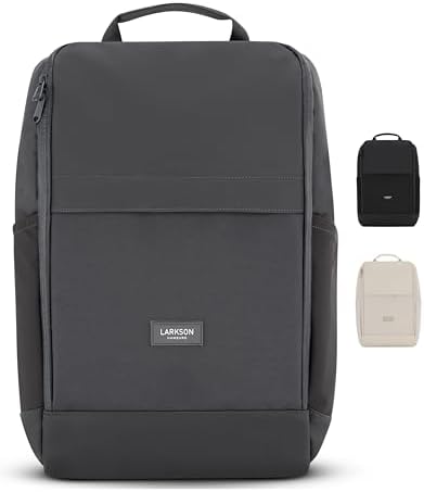 31prnb5kqyl. ac .jpg LARKSON Laptop Rucksack Herren & Damen Schwarz - Notebook Backpack für Business- und Reisegebrauch - 16 Zoll Wasserabwei