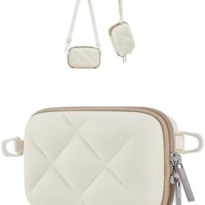 Bagsmart Kameratasche kompatibel Canon PowerShot und GoPro Beige