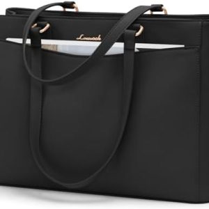 LOVEVOOK Laptoptasche Damen 15,6 Zoll Schwarz