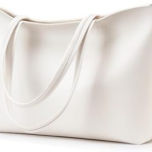 KALIDI Wasserdichte Handtasche Damen für Arbeit und Reisen | KALIDI PU Leder Tote Bag Damen mit Reißverschluss für Eink