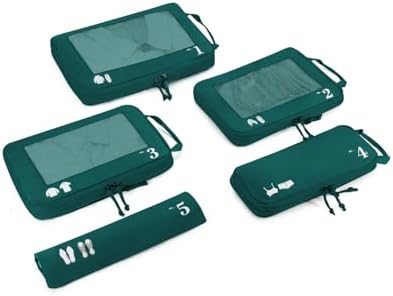 31ywkdjilxl. ac .jpg ECOHUB 5 Teilige Kompression Koffer Organizer Set für Reiseglobalrecyclemax