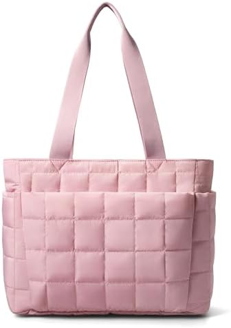 31c3omwmucl. ac .jpg Befen Puffer Tote Bag Damen Groß Handtasche Sporttasche Tragbare Laptoptasche 15,6 Zoll mit Reißverschluss für Reisen, S