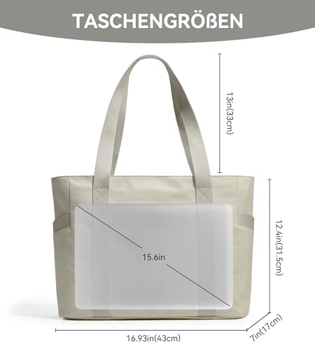 31c8mquybjl. ac .jpg KALIDI FANCY FOREST Groß Mit 15,6 Zoll Laptopfach Handtasche FüR Arbeit Uni Reisen