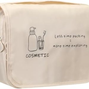 FINPAC Kulturbeutel zum Aufhängen | Stabilem Haken | Reise-Favorit | Unisex | leicht trägbare Kosmetiktasche | faltbare