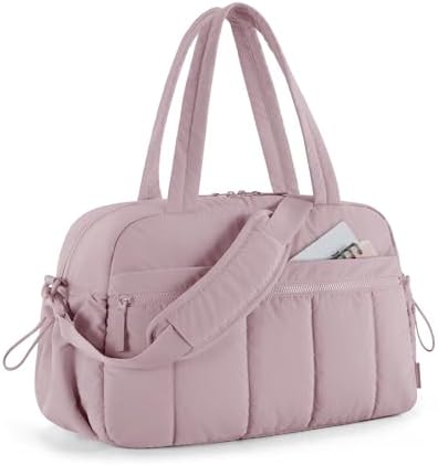 31fsbwdhbjl. ac 2.jpg Bagsmart Puffer Reisetasche Damen 24L Wasserabweisend Travel Bag Fitness Kamel