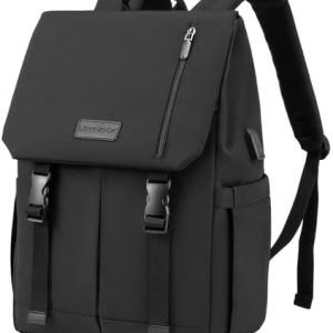 LOVEVOOK Rucksack Damen Herren Wasserdicht Reise Schwarz