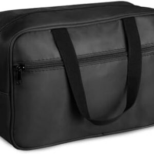 FITDON Große Kulturtaschen Schwarz Tragbar Make-up Taschen Organizer Reise Kulturtaschen