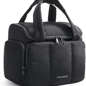 Reise-Kulturbeutel Bagsmart, große Multi Taschen, für Frauen, zur Reise und Urlaubsplanung, mit vielen Taschen und Griff