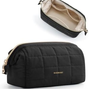 Bagsmart Reise Kosmetiktasche Damen Schwarz | Bagsmart Weit Zu öffnende Reiseutensilien Tasche Damen | Bagsmart Reise K