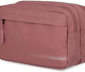 Travelite Handgepäck Kosmetiktasche Kick Off 26 cm 5 Liter Rosé - Praktische Kulturtasche für Urlaub und Sport