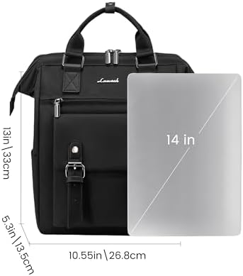 31zt2tw3ztl. ac .jpg LOVEVOOK Damen Wasserdicht Schulrucksack Schwarzujetzt shoppen! OEKO-TEX STANDARD 100