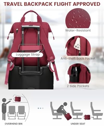 41 63veeqml. ac .jpg LOVEVOOK Damen Wasserdicht Schulrucksack Schwarzujetzt shoppen! OEKO-TEX STANDARD 100