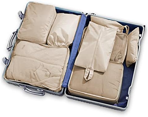 41 7c9gvwl. ac .jpg Newaner Koffer Organizer, Multifunktionale packwürfel, Wasserdichte, für Reise und Urlaub, Beige