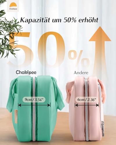 41 y0vsjyrl. ac .jpg Chakipee Wasserdichte Reisekulturbeutel zum Aufhängen für Damen – Leichte Waschtasche mit Klarfenster, Ideal für Make-up