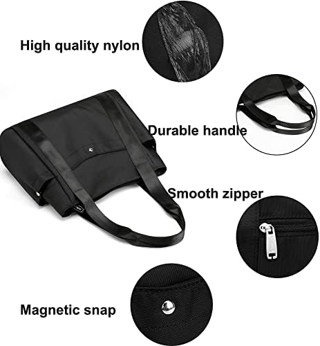 41 akjkdd l. ac .jpg JIANLINST Schwarz Lässige Schultertasche Damen Handtasche Multi-Pocket Tote Henkeltasche Shopper