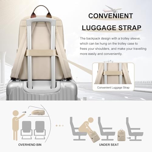 41 z8vznpgl. ac .jpg GOLF QUALITY Damen Schultasche Laptop Rucksack 14 Zoll für Schule und Arbeit mit>Notebookfach 11.3 L Reisegeeignet