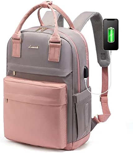 41 zxklzol. ac .jpg Laptop Schulrucksack LOVEVOOK Damen Wasserabweisend Eleganter Schultasche für Schule Uni Reise Khaki Beige
