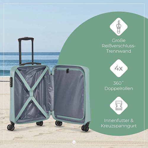41104 qbfil. ac .jpg Travelite Beautycase Hartschale Handgepäck, 36 cm, 17 Liter - Kosmetikkoffer mit Organizer- und Aufsteckfunktion für Rei