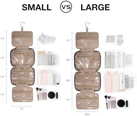 411pn51gbyl. ac .jpg Bagsmart Kulturbeutel für Damen zum Aufhängen, Transparente Kosmetiktasche, Reisetaschentasche