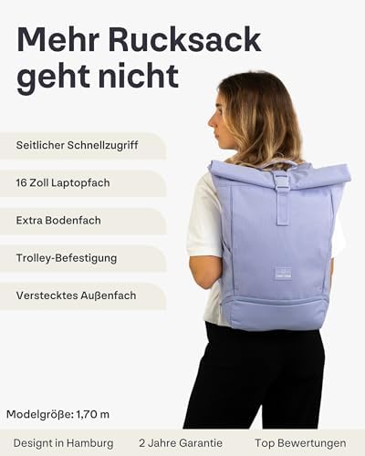 411qrsnhwl. ac .jpg Johnny Urban Rucksack Damen und Herren - Allen Medium - Wasserabweisend - Mit Laptopfach für Uni, Fahrrad und Business -