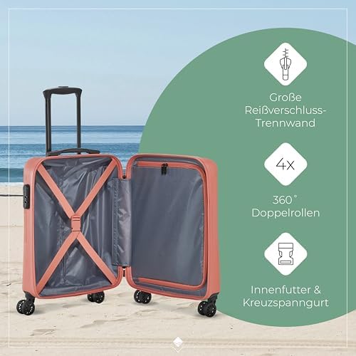 411tuikqsyl. ac .jpg Travelite Beautycase Hartschale Handgepäck, 36 cm, 17 Liter - Kosmetikkoffer mit Organizer- und Aufsteckfunktion für Rei