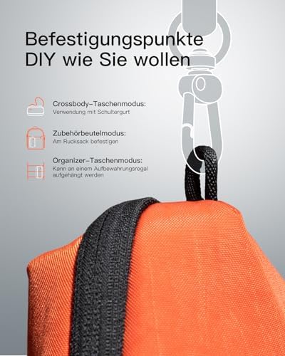 4122leykskl. ac .jpg Portabler Kabeltasche Inateck, Spritzwassergeschützte Organisator für Elektronik, Reisezubehör, Kabel, Power Banks, Hubs