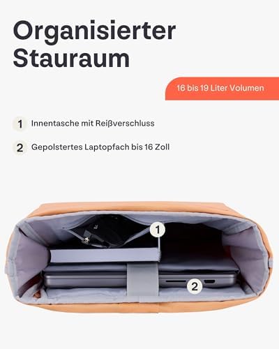 412kpavbifl. ac .jpg Johnny Urban Rucksack Damen und Herren - Allen Medium - Wasserabweisend - Mit Laptopfach für Uni, Fahrrad und Business -