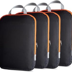 OW-Travel Koffer Kompression Packwürfel für Reiseurlaub und Business Reisen. 4stückiger Koffer Organizer. Reisetasche Ko