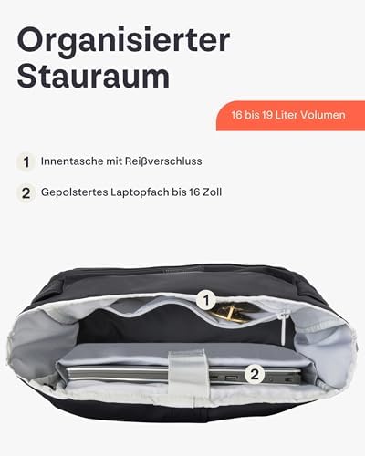 412qfmeblhl. ac .jpg Johnny Urban Rucksack Damen und Herren - Allen Medium - Wasserabweisend - Mit Laptopfach für Uni, Fahrrad und Business -