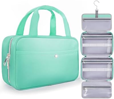 412seczsxwl. ac .jpg Chakipee Wasserdichte Reisekulturbeutel zum Aufhängen für Damen – Leichte Waschtasche mit Klarfenster, Ideal für Make-up