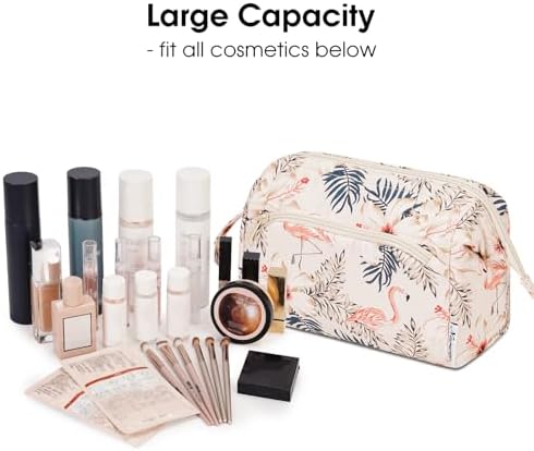 413 m1oehsl. ac 1.jpg Narwey Minzgrün Kulturtasche Damen Reise Make-up-Tasche Weit Offene Tasche Kosmetiktasche