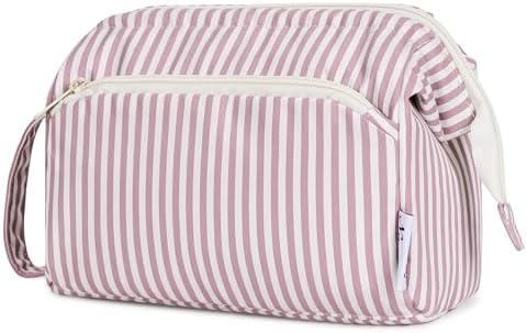 4135hcptvcl. ac 1.jpg Narwey Minzgrün Kulturtasche Damen Reise Make-up-Tasche Weit Offene Tasche Kosmetiktasche