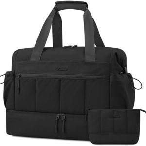 Lovevook Reisetasche Damen Reise Handgepäck Wasserdicht Schwarz