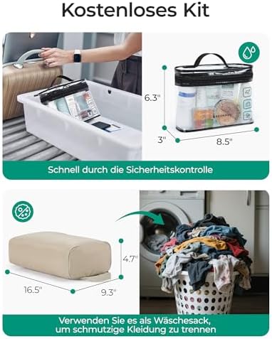 415nqrwfbdl. ac 2.jpg Bagsmart Puffer Reisetasche Damen 24L Wasserabweisend Travel Bag Fitness Kamel