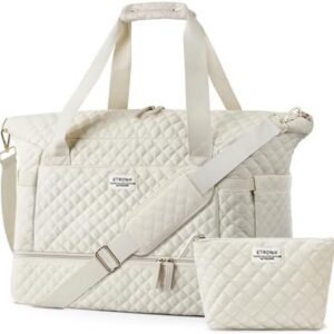 ETRONIK Sporttasche Damen Reisetasche, Weekender für Gym und Yoga mit Schuhfach & Nassfach, Handgepäck Tasche für Frauen