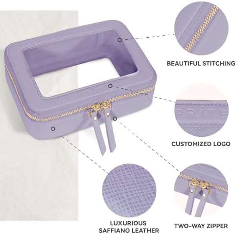 419k2jeawnl. ac .jpg Prite Transparent Kosmetiktasche Durchsichtig Kulturtasche Damen Reise Organizer Wasserdicht Auto Organizer