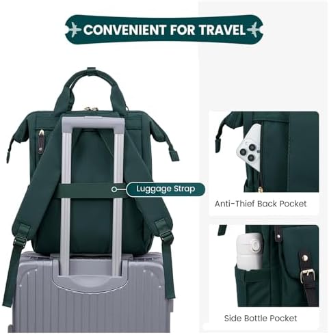 419ftnzkfyl. ac .jpg LOVEVOOK Damen Wasserdicht Schulrucksack Schwarzujetzt shoppen! OEKO-TEX STANDARD 100