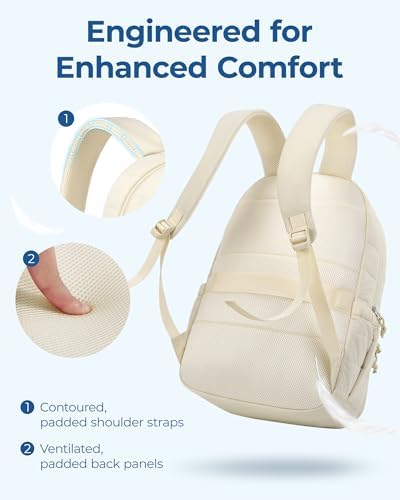 41ahfenaznl. ac 1.jpg Bagsmart Laptop Rucksack für Frauen Schwarz Reiserucksack Schulrucksack Teenager