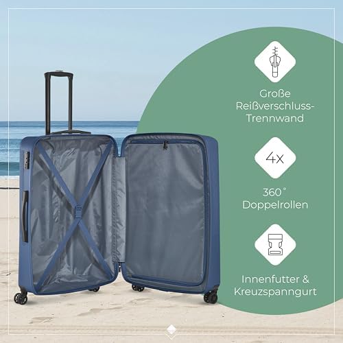 41avwr0ddzl. ac .jpg Travelite Beautycase Hartschale Handgepäck, 36 cm, 17 Liter - Kosmetikkoffer mit Organizer- und Aufsteckfunktion für Rei